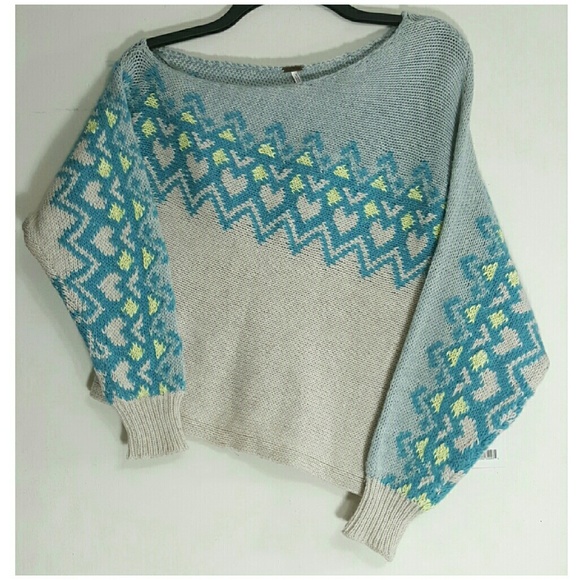 FREE PEOPLE ❤ Heartisle ❤ Off Shoulder Sweater - Picture 2 of 7